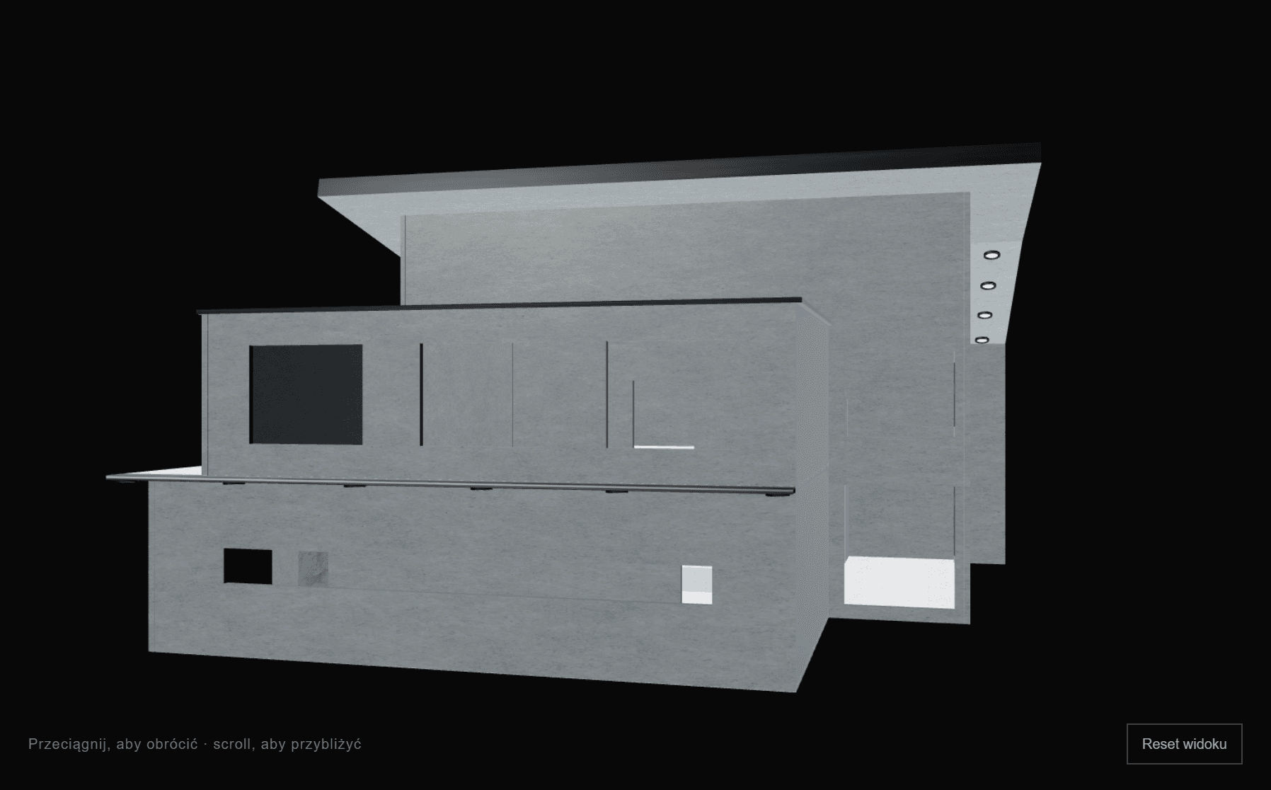ferensik.pl: interactive WebGL preview of the Domek 3D house model